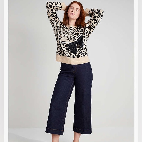 Kate Spade Leopard Bow Sweater - Picture 3 of 16